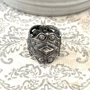 Ring Viking Witch Vintage Antique Silver Gypsy Boho Antique Wedding Hand…